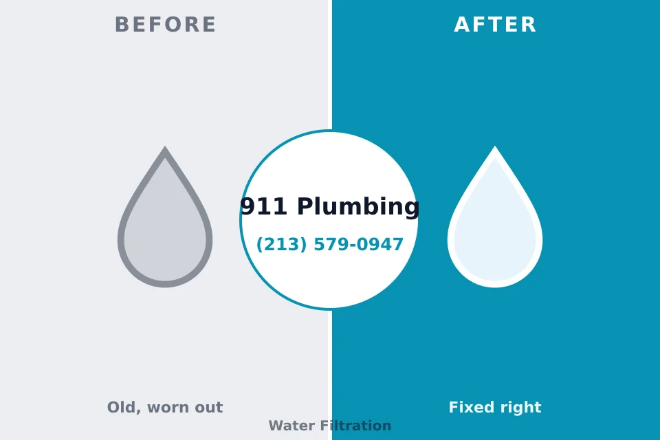 Before and after: plumbing repair St. Marys, OH
